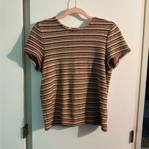 Woven Madewell Tee, autumnal colors